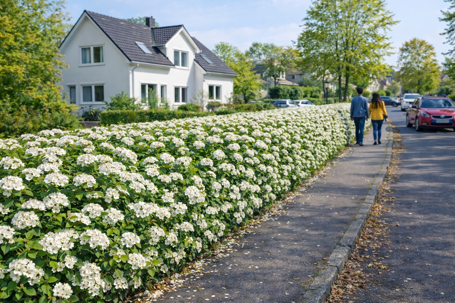 Fiori bianchi in primavera
